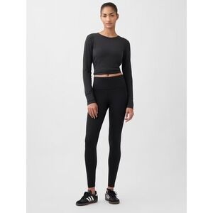 GapFit High Rise 7/8 Leggings XS Eclipse True Black NWT